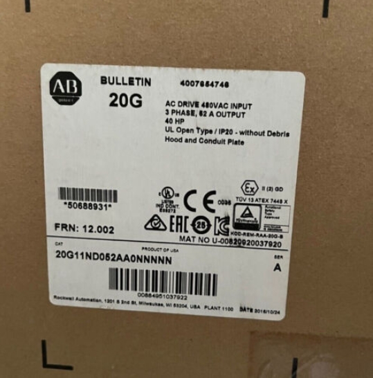 20G11ND052AA0NNNNN New Allen Bradley PowerFlex 755 Drive