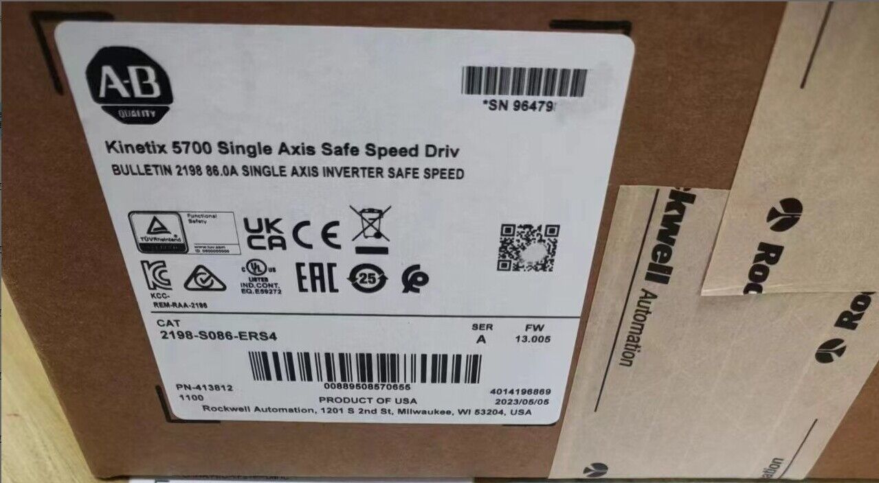 New Sealed Allen Bradley 2198-S086-ERS4 Kinetix 5700 Inverter AB 2198S086ERS4