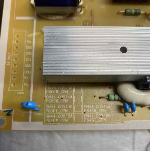 Samsung PN60E6500EFXZA P60FW_CPN, Power Supply BN44-00513A