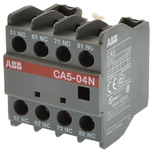 1SBN010040R1204 New ABB CA5-04N Auxiliary Contact Block