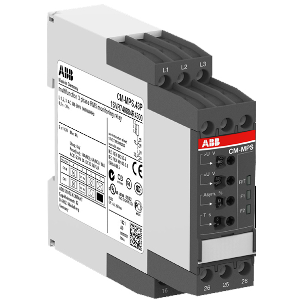1SVR630884R4300 New ABB CM-MPS.43 Multifunctional Three-phase Monitoring Relay