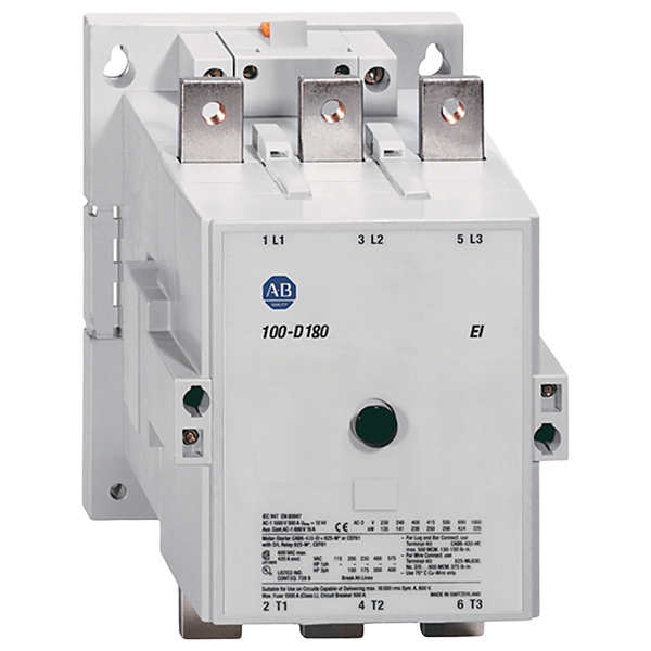 100-D180 EI 110-130VAC New Allen Bradley 100-D Series Contactor