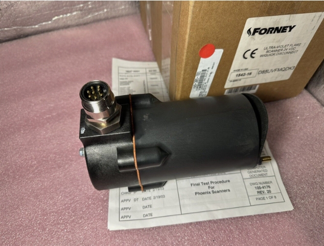 D85UVFMQDK3 New Forney D85 Unitized UV Sensor Flame Detector